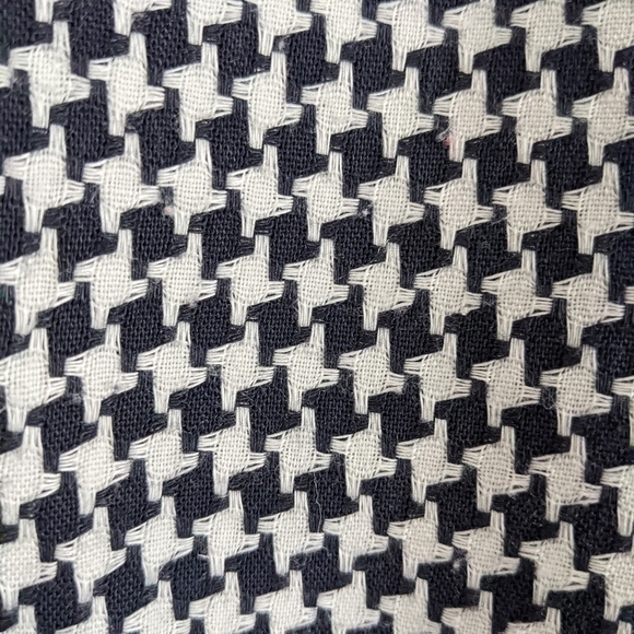 VINTAGE Farouche houndstooth open front crop blazer Jacket size Medium A8 - Picture 3 of 7